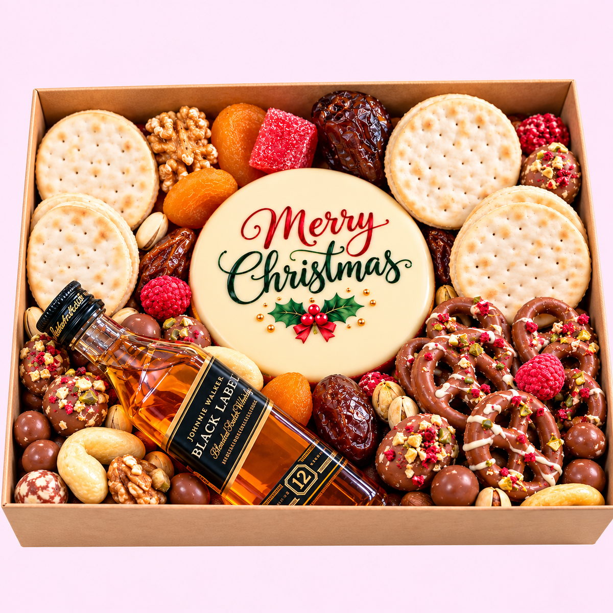 Luxury Christmas Alcohol & Cheese Hamper