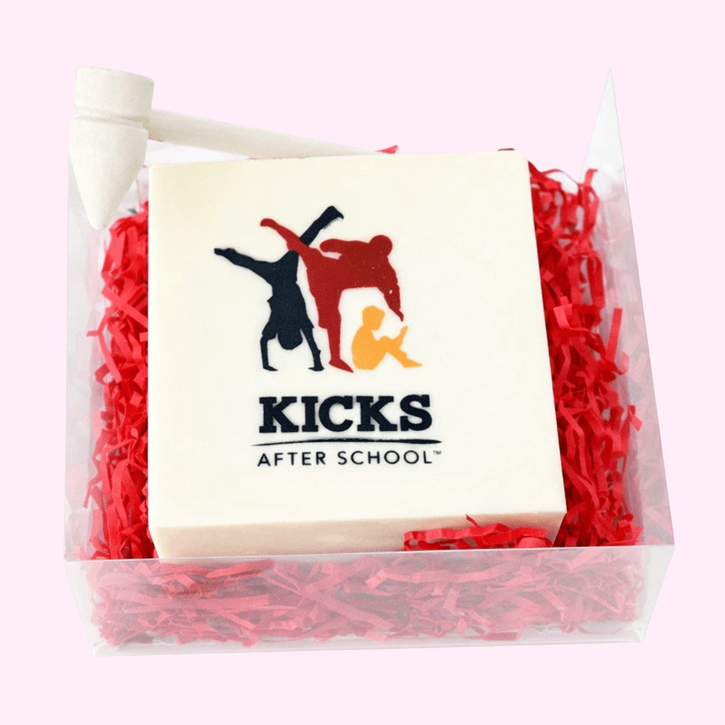 Corporate Square Smash Cake