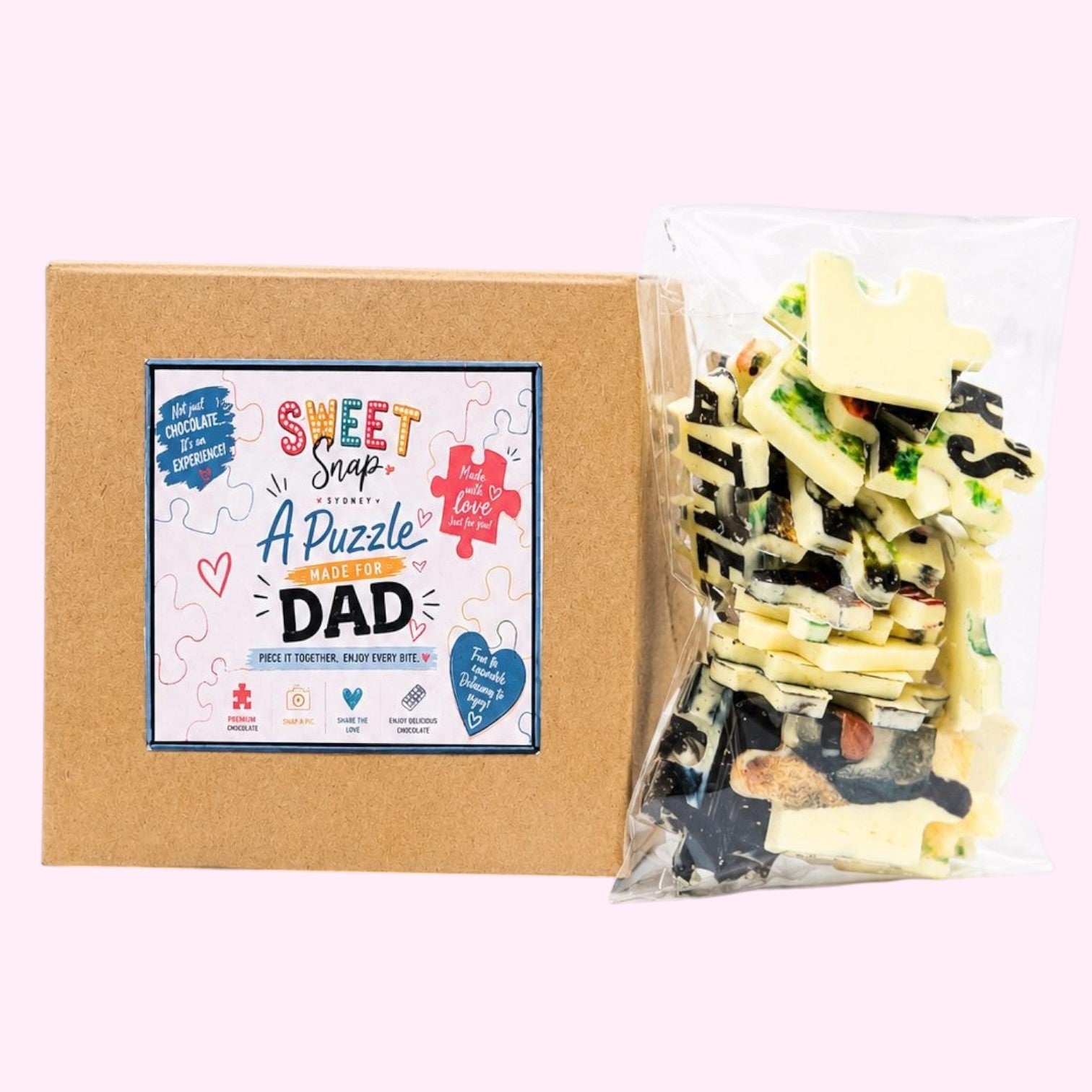 Personalised Father’s Day Chocolate Puzzle Gift Sydney