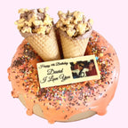 - smash_cake_donut_and_ice_cream_orange -- Sweet Snap Sydney