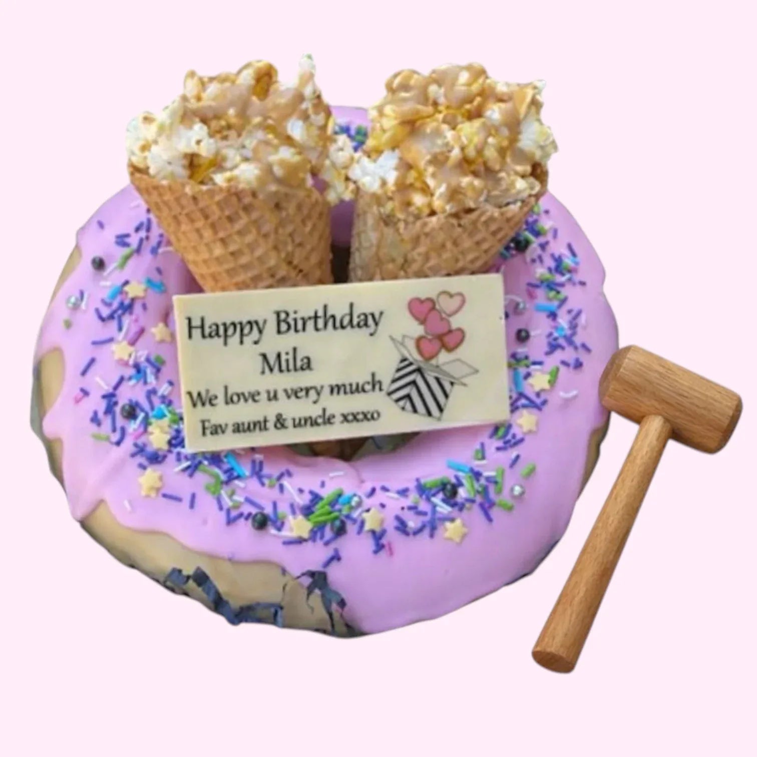 - smash_cake_donut_and_ice_cream_purpole -- Sweet Snap Sydney