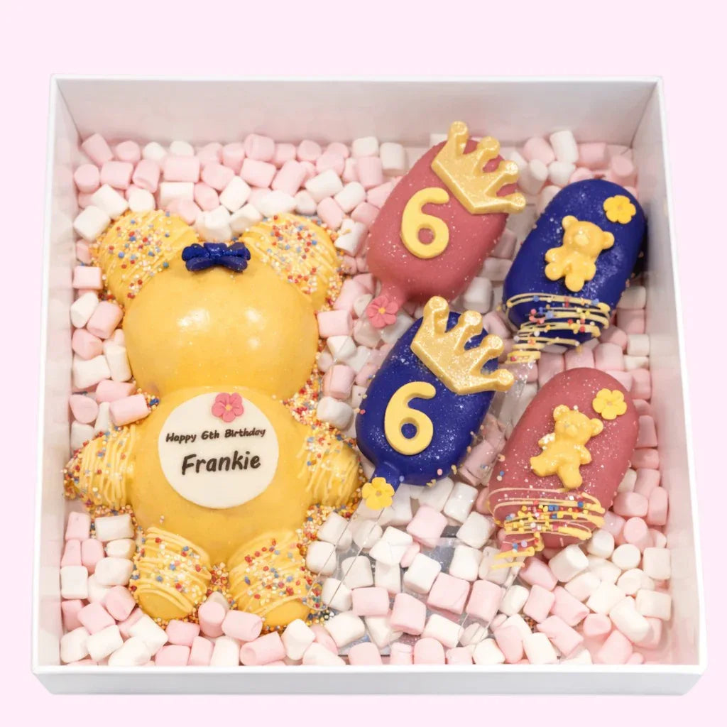 - smash_cake_teddy_bear_yellow -- Sweet Snap Sydney