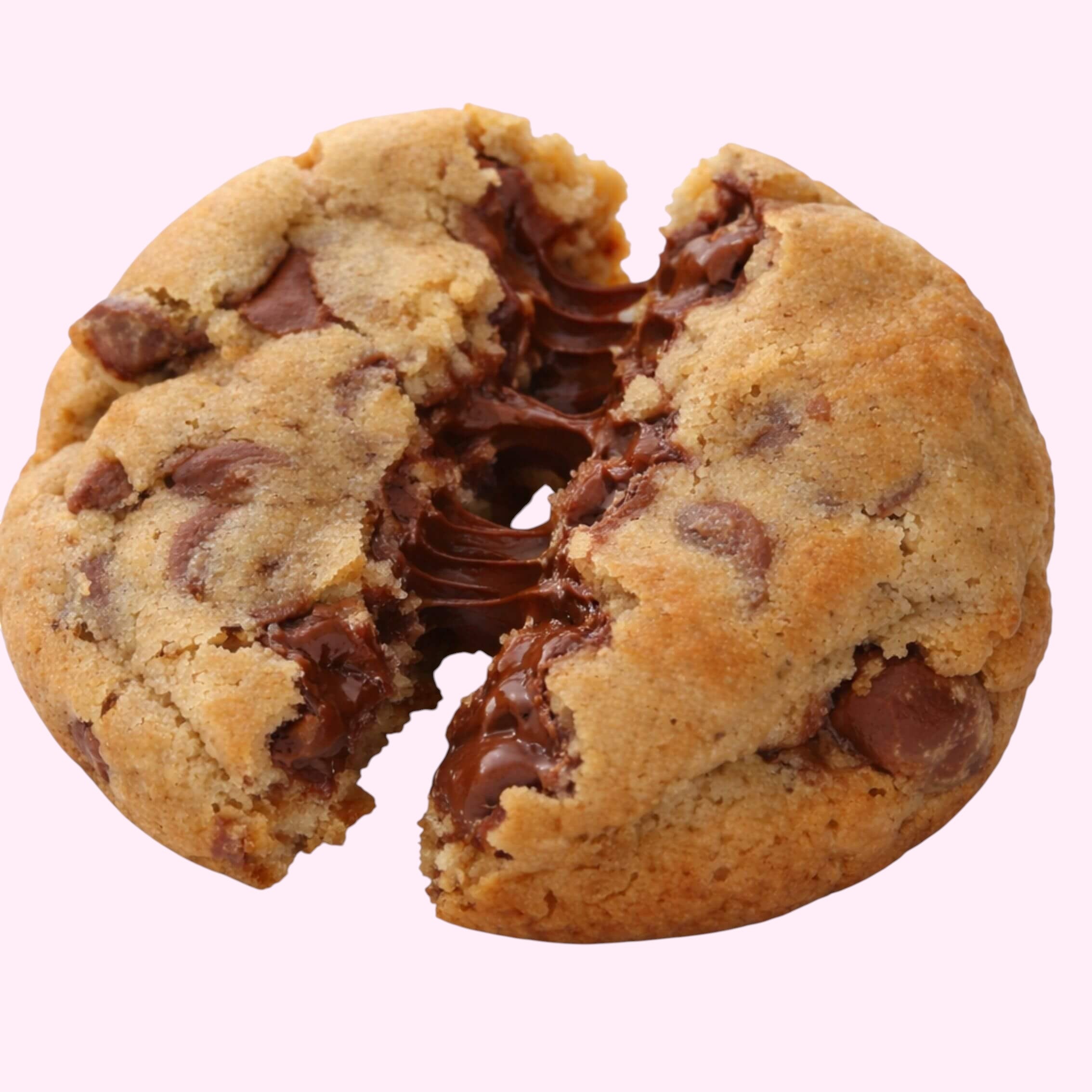 Sweet Snap Sydney chunky chocolate chip cookie with gooey melted chocolate filling.