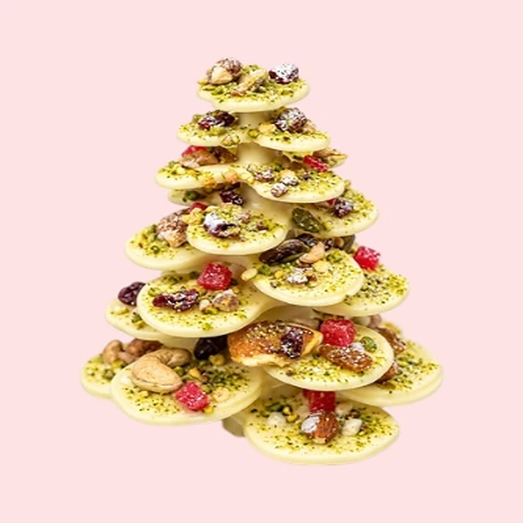 Christmas Chocolate Tree with Nuts & Dried Fruit